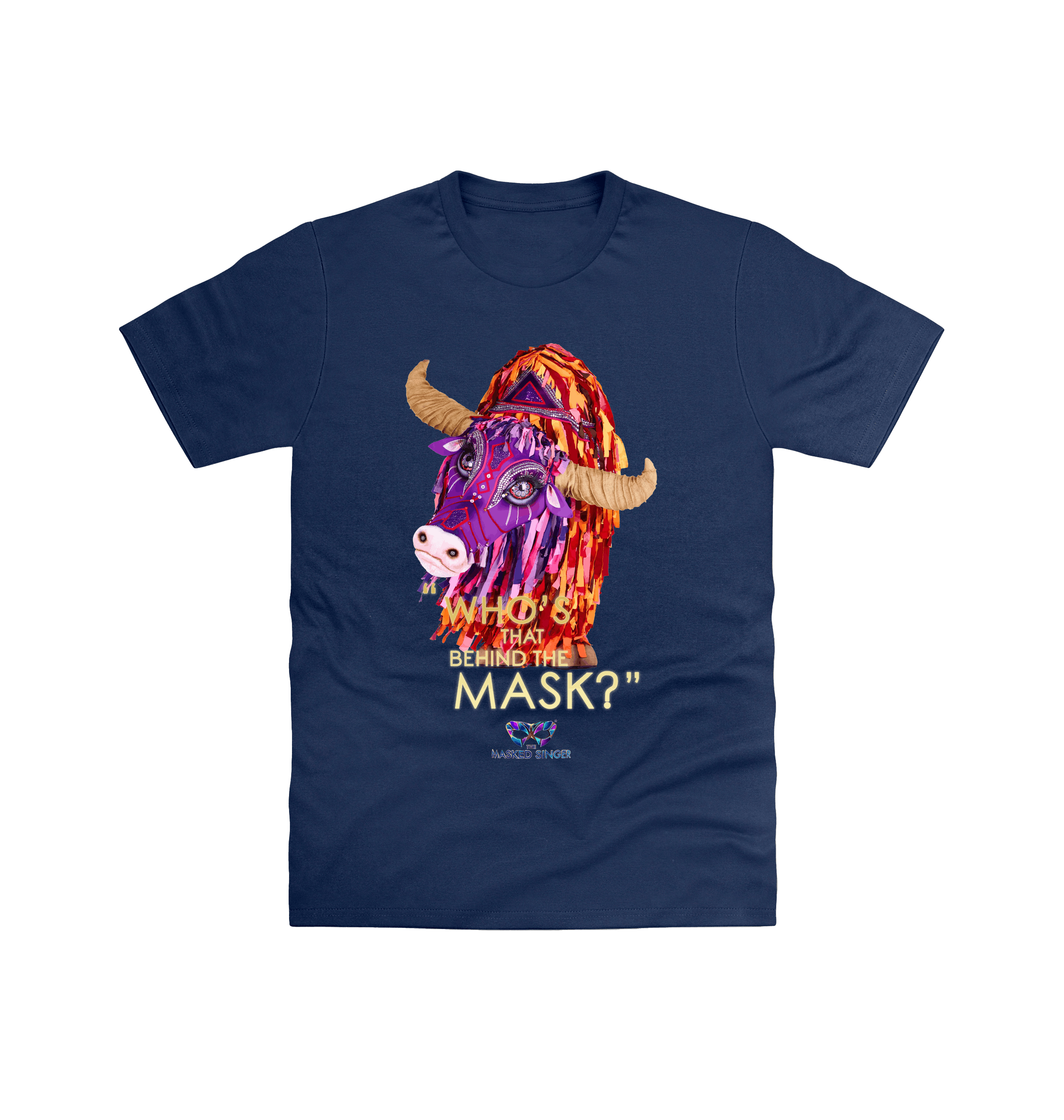 Navy Printed T-shirt Front